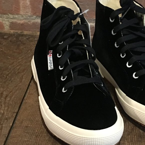 Superga Velvet High Tops NWT - Picture 3 of 7
